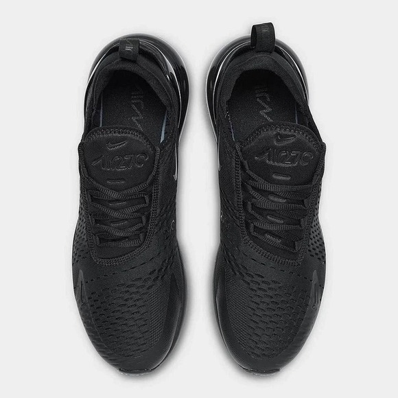 Nike Air Max 270 Mens Size 13 Triple Black Running Shoes Sneakers AH8050-005 NEW